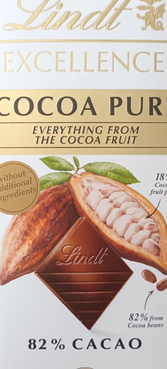 Fotografie - Excellence Cocoa pure 82% Cacao Lindt