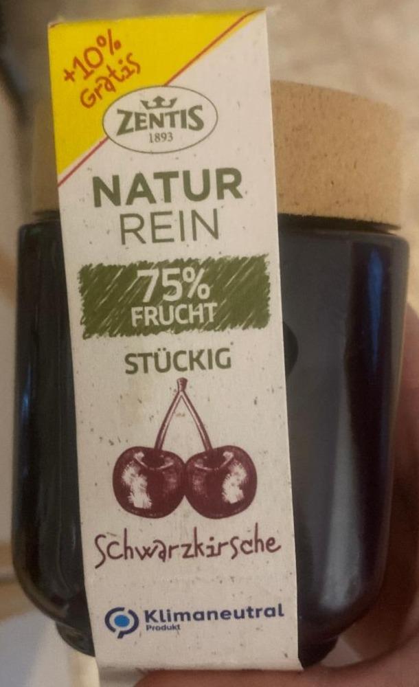 Fotografie - Natur Rein 75% frucht stückig Schwarzkirsche Zentis