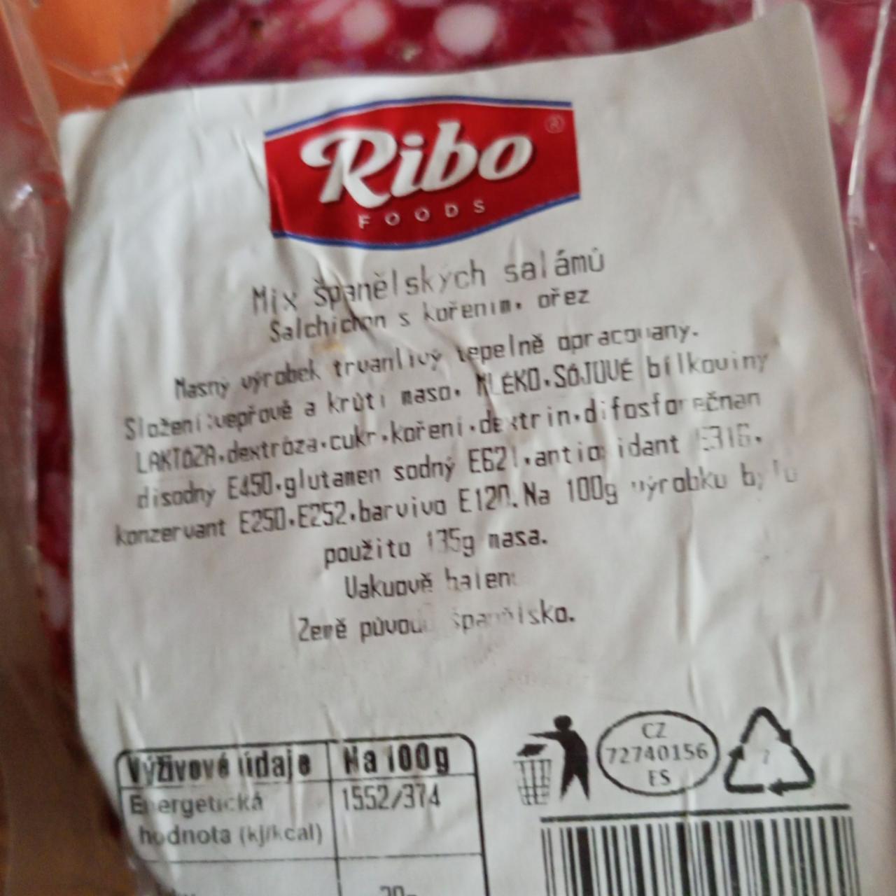 Fotografie - Mix španělských salámů Ribo foods