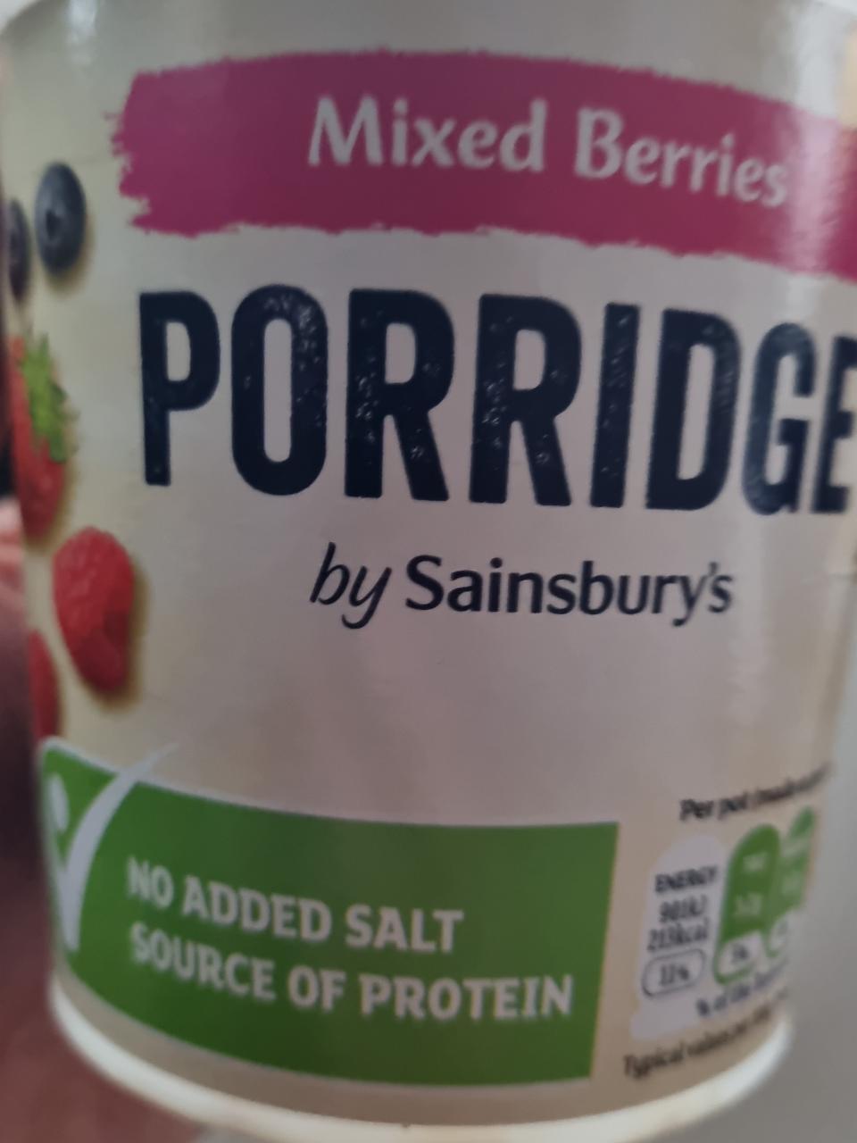 Fotografie - Mixed Berries Porridge by Sainsbury's