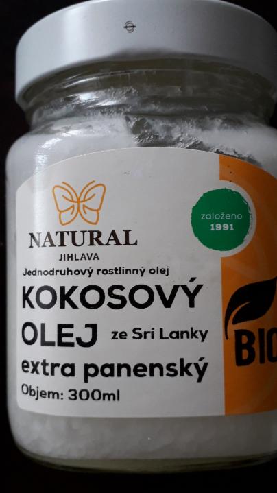 Fotografie - Bio Kokosový olej extra panenský Natural Jihlava