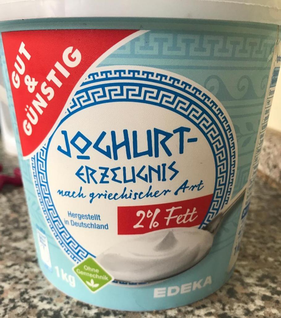 Fotografie - Joghurt-Erzeugnis nach griechischer Art 2% Fett Gut & Günstig