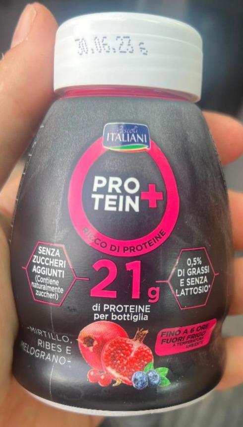 Fotografie - Protein+ di Proteine per bottiglia Mirtillo, Ribes e Melograno Italiani