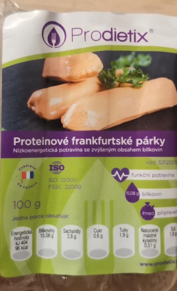 Fotografie - Proteinové frankfurtské párky Prodietix