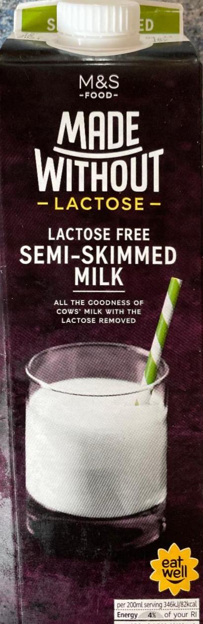 Fotografie - Lactose free Semi-Skimmed Milk M&S