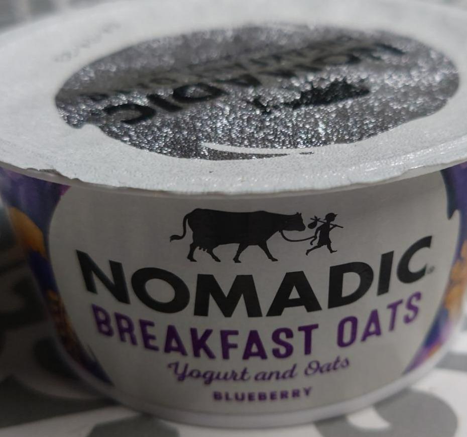 Fotografie - Breakfast oats yogurt and oats Blueberry Nomadic