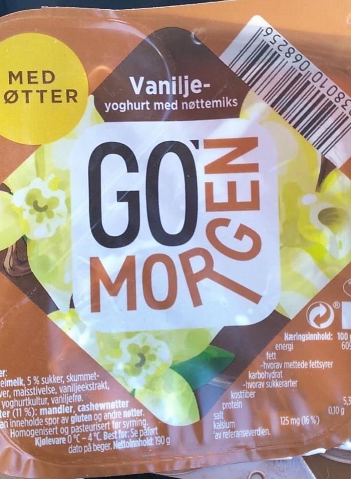 Fotografie - Yoghurt Vanilje Med Nøttemiks Go'Morgen