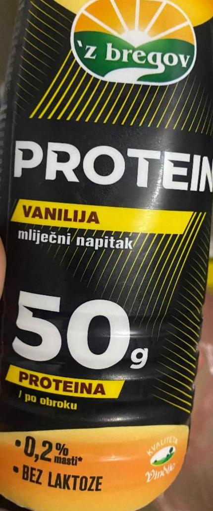 Fotografie - Protein vanilija mliječni napitak 50g proteina Z bregov