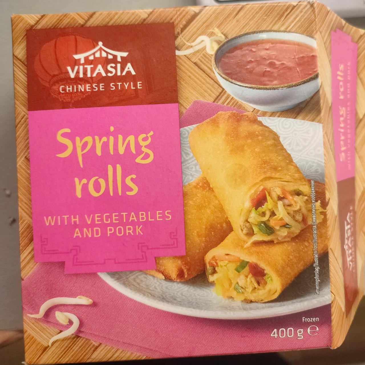 Fotografie - Spring rolls with vegetables and pork Vitasia