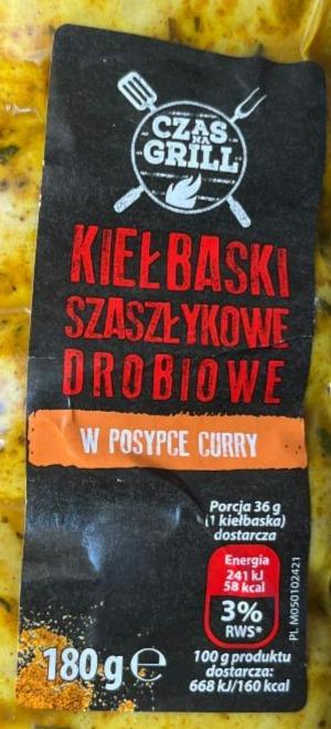 Fotografie - Kiełbasky szaszłykowe drobiowe w posypce curry Czas na Grill