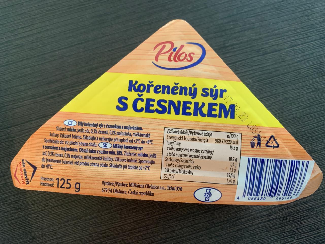 Fotografie - kořeněný sýr s česnekem Pilos