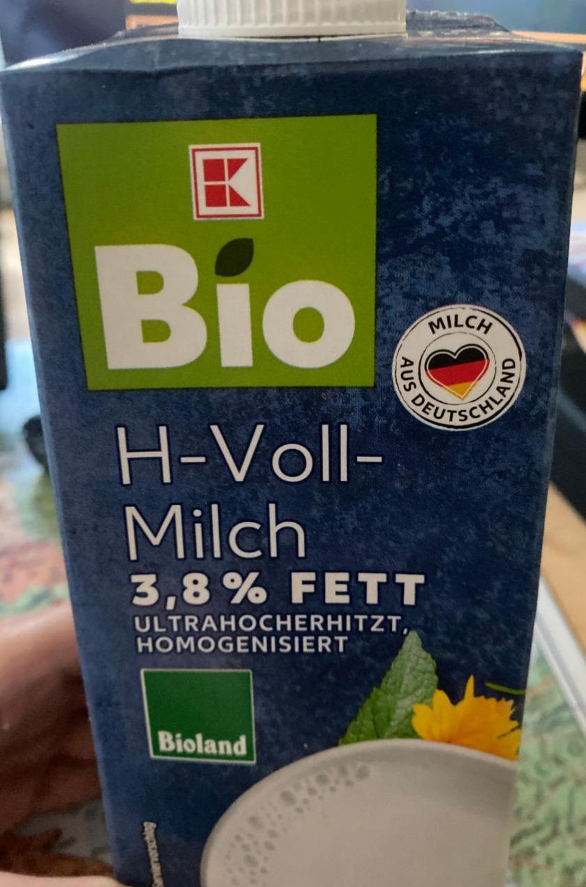 Fotografie - H-VollMilch 3,8% Fett K-Bio