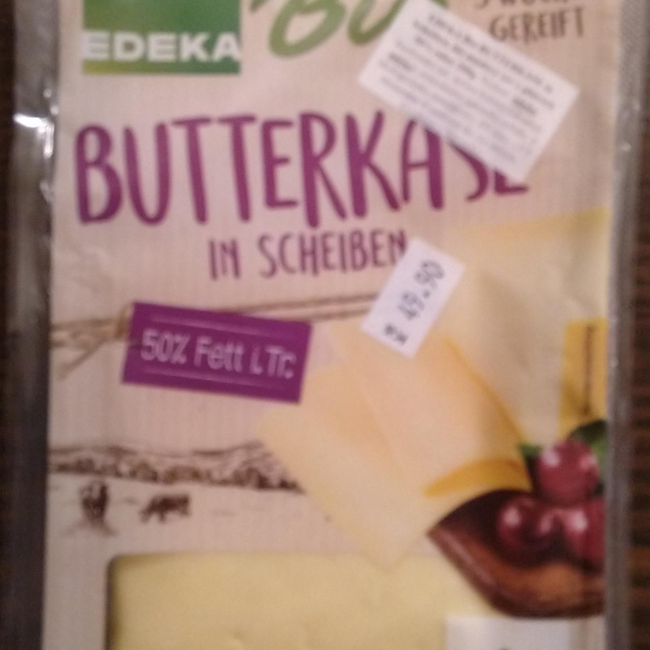 Fotografie - Butterkäse in Scheiben 50% Fett i. Tr. Edeka Bio