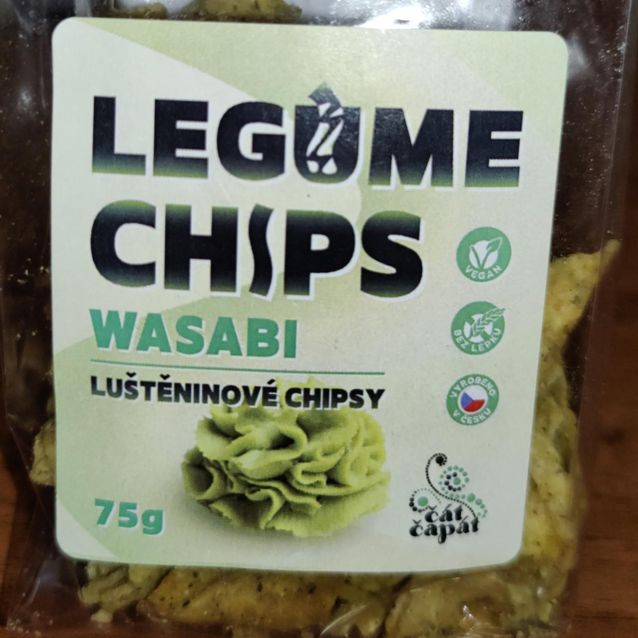 Fotografie - Wasabi Luštěninové chipsy Legume chips