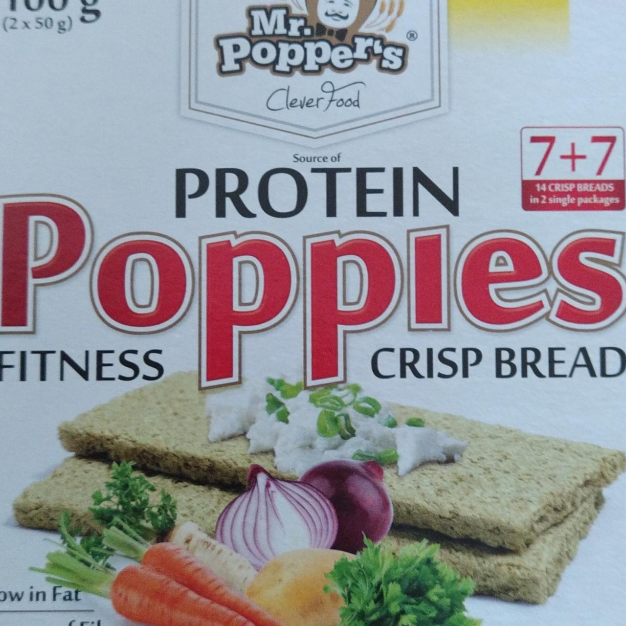 Fotografie - Protein Poppies Fitness Crisp Bread Mr. Popper's