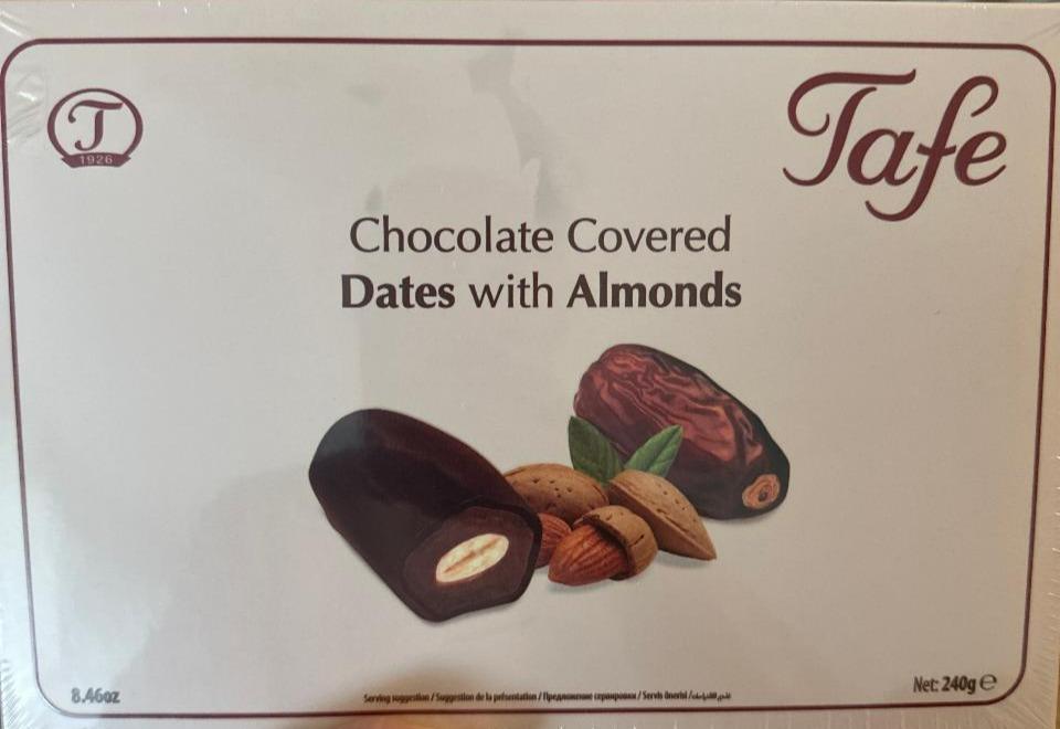 Fotografie - Chocolate Covered Dates with Almonds Tafe