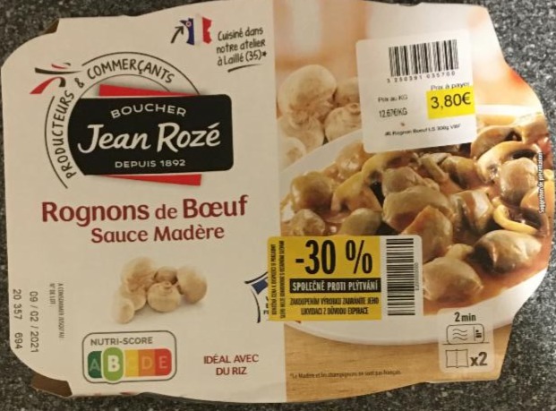 Fotografie - Rognons de Bœuf sauce Madère Jean Rozé