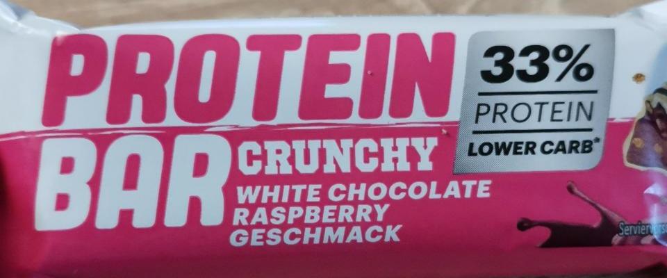Fotografie - Protein bar crunchy white chocolate raspberry geschmack
