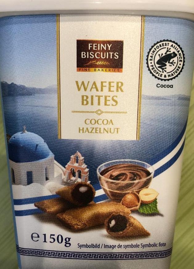 Fotografie - Wafer Bites Cocoa Hazelnut Feiny Biscuits