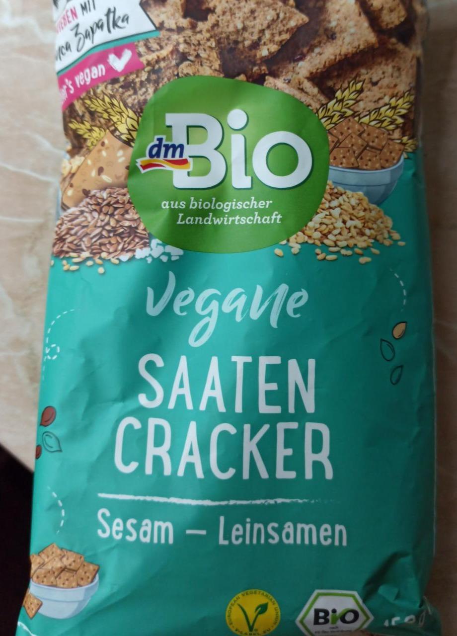 Fotografie - Vegane Saaten Cracker Sesam - Leinsamen dmBio