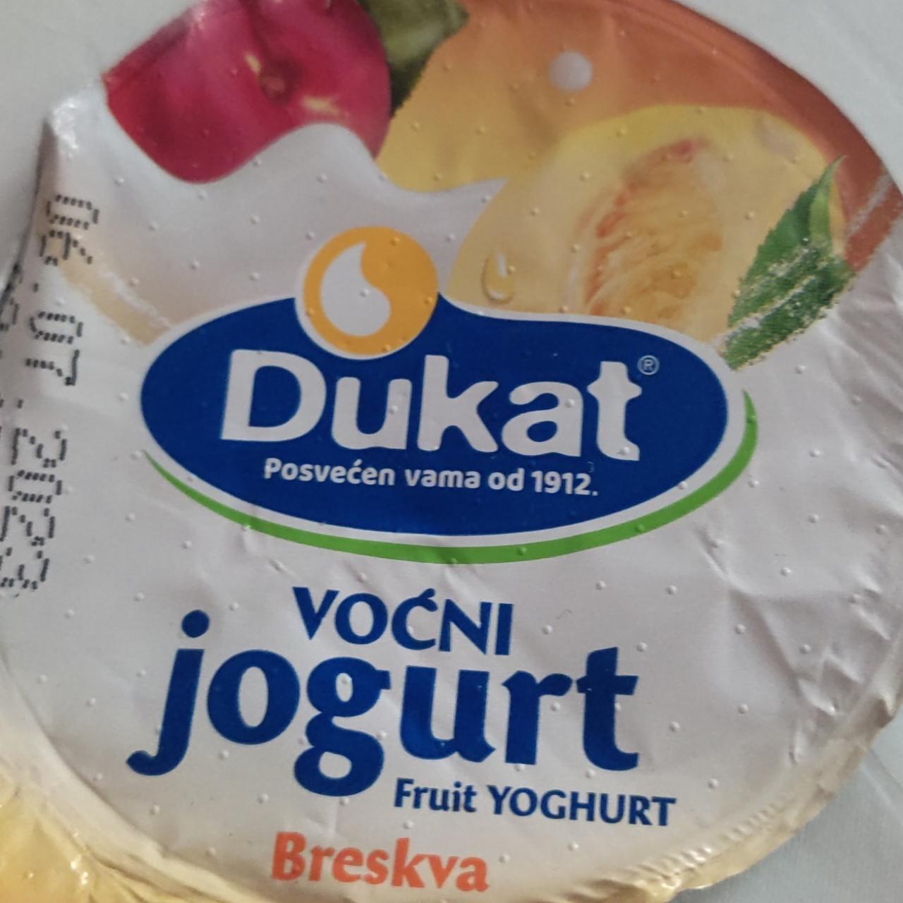 Fotografie - Voćni jogurt Fruit Yoghurt Breskva Dukat