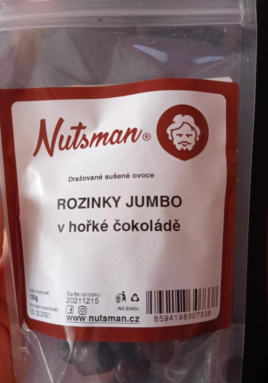 Fotografie - Rozinky Jumbo v hořké čokoládě Nutsman