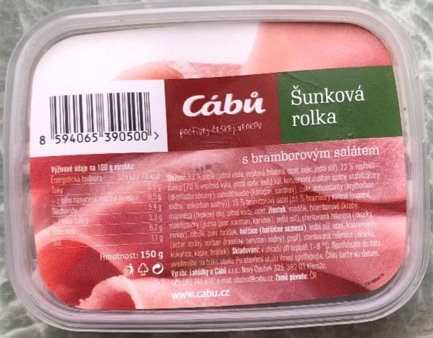 Fotografie - Šunková rolka s bramborovým salátem Cábů