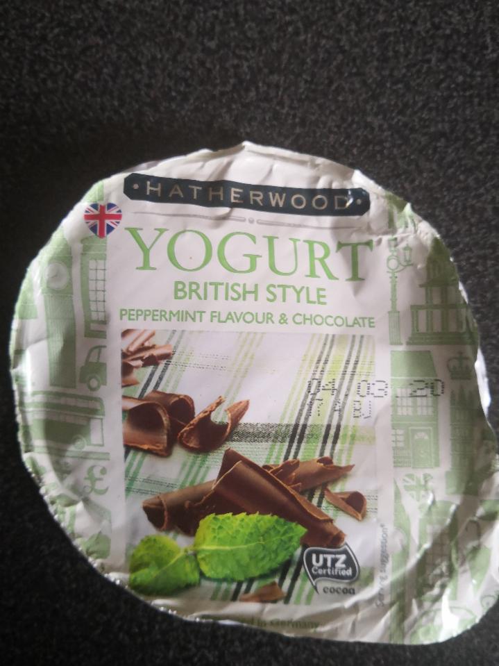 Fotografie - Hatherwood Joghurt british style Mint Chocolate