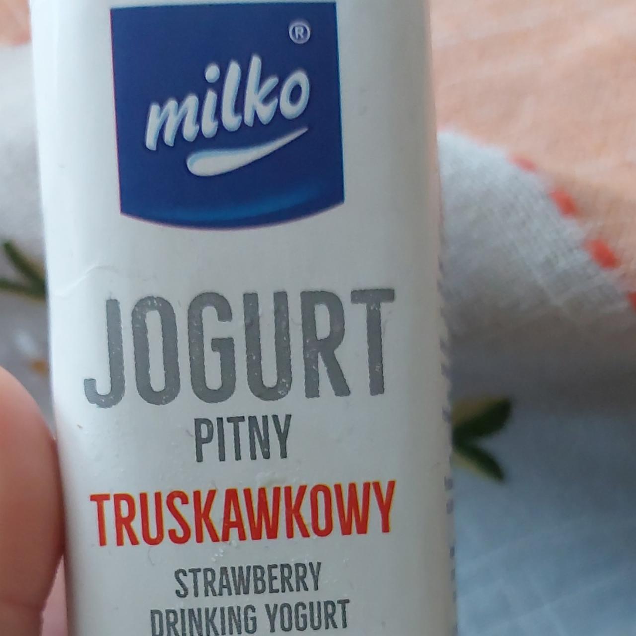 Fotografie - Jogurt pitny truskawkowy Milko