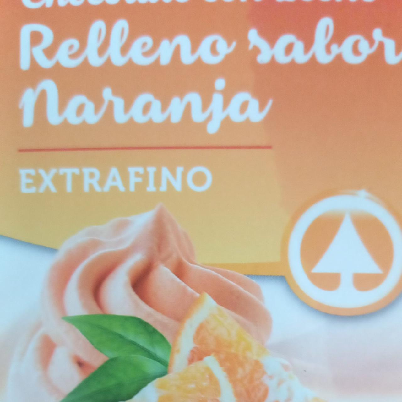 Fotografie - Chocolate con leche Relleno sabor Naranja Spar