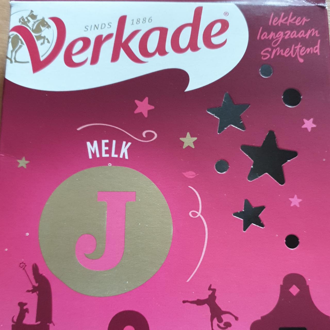 Fotografie - Melk J čokoládové písmeno Verkade