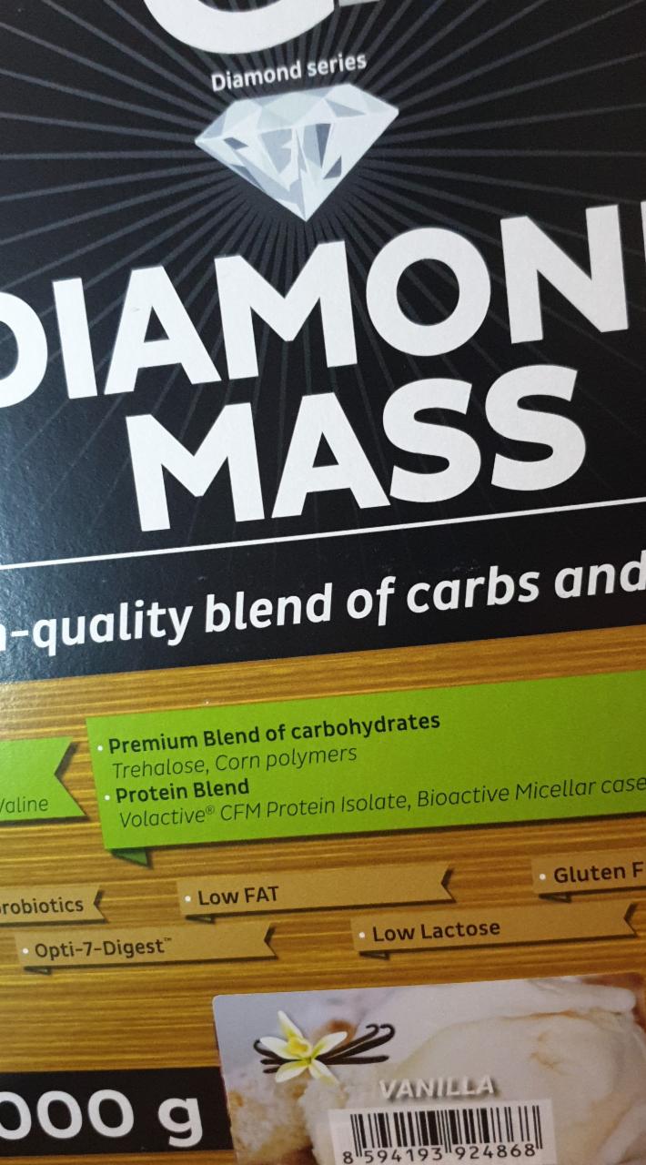 Fotografie - Diamond Mass Vanilla GF Nutrition