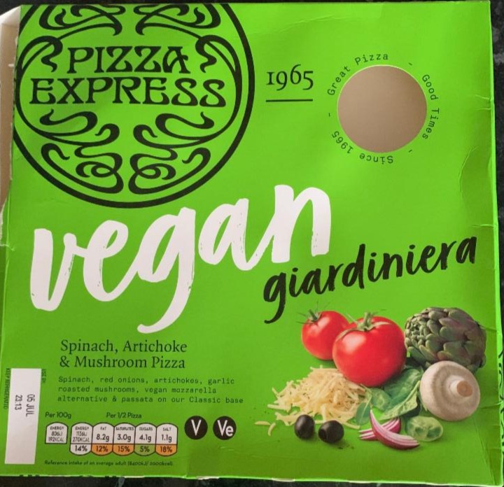 Fotografie - Vegan Giardiniera Pizza Express