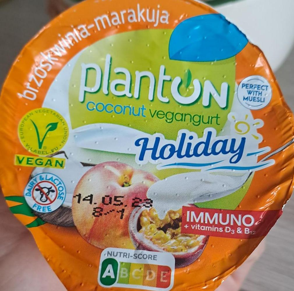 Fotografie - Coconut vegangurt Holiday brzoskwinia-marakuja Planton