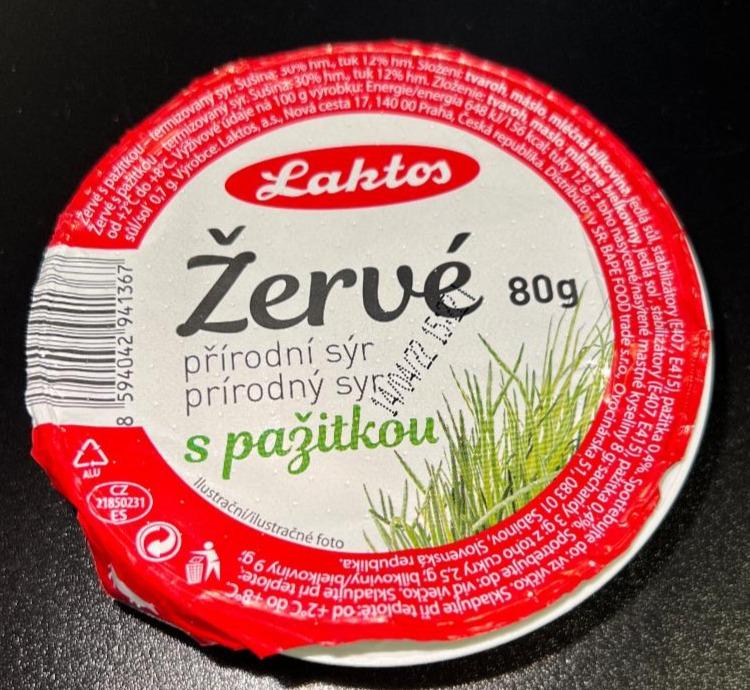 Fotografie - Žervé s pažitkou přírodní sýr Laktos