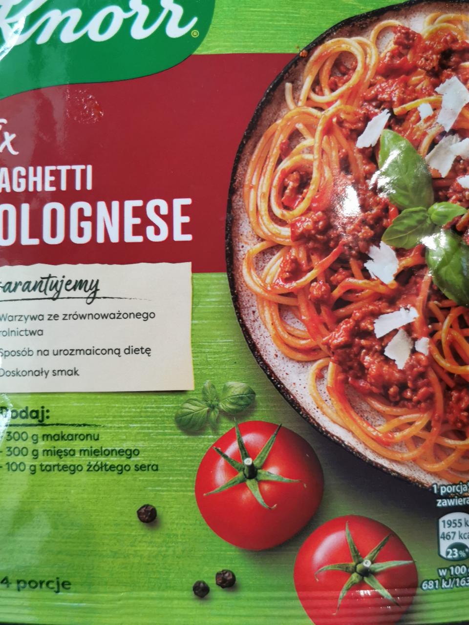 Fotografie - Spaghetti Bolognese Knorr Fix