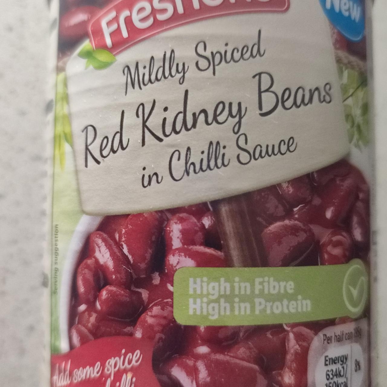 Fotografie - Red Kidney Beans in Chilli Sauce Freshona