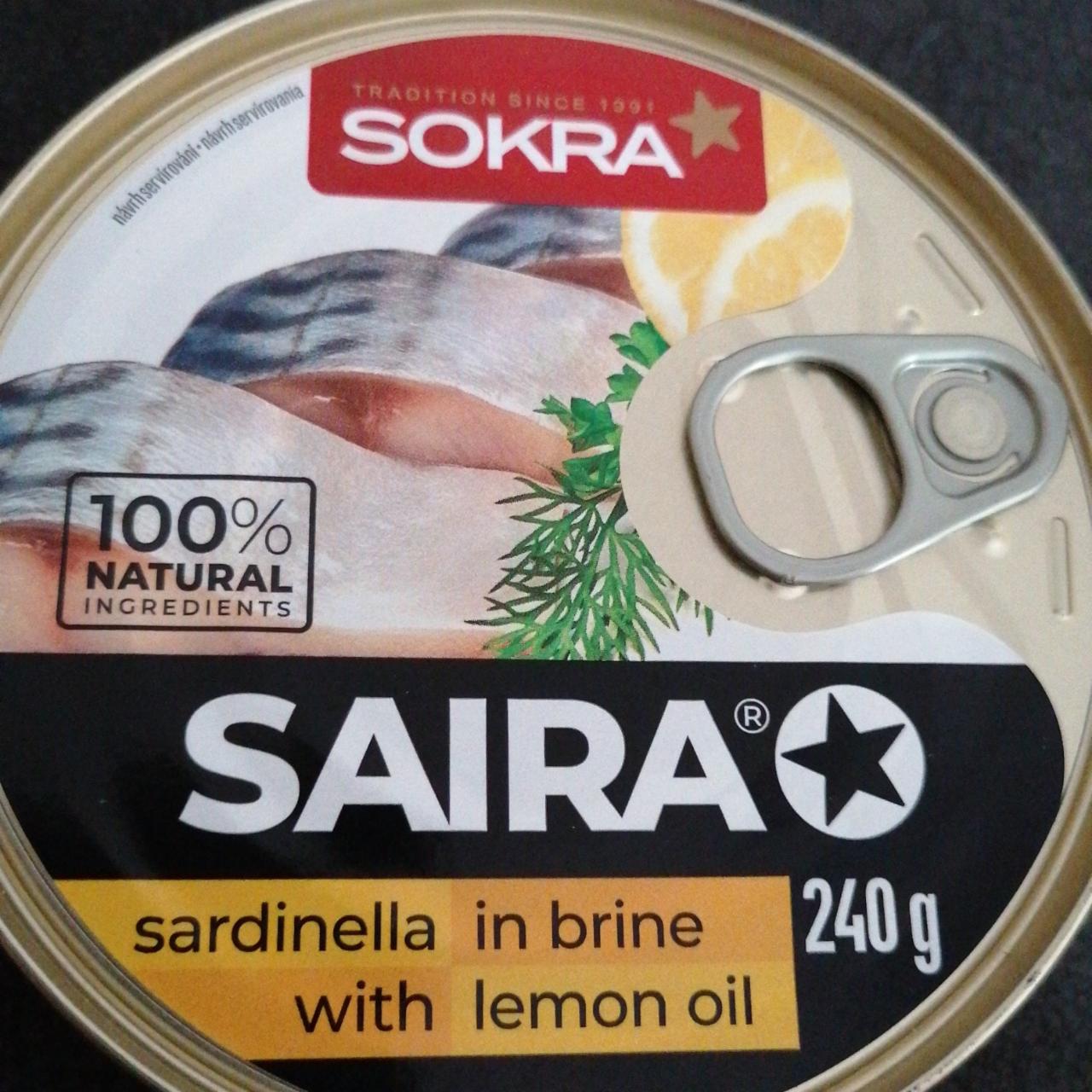 Fotografie - saira sardinella in brine with Lemon oil Sokra