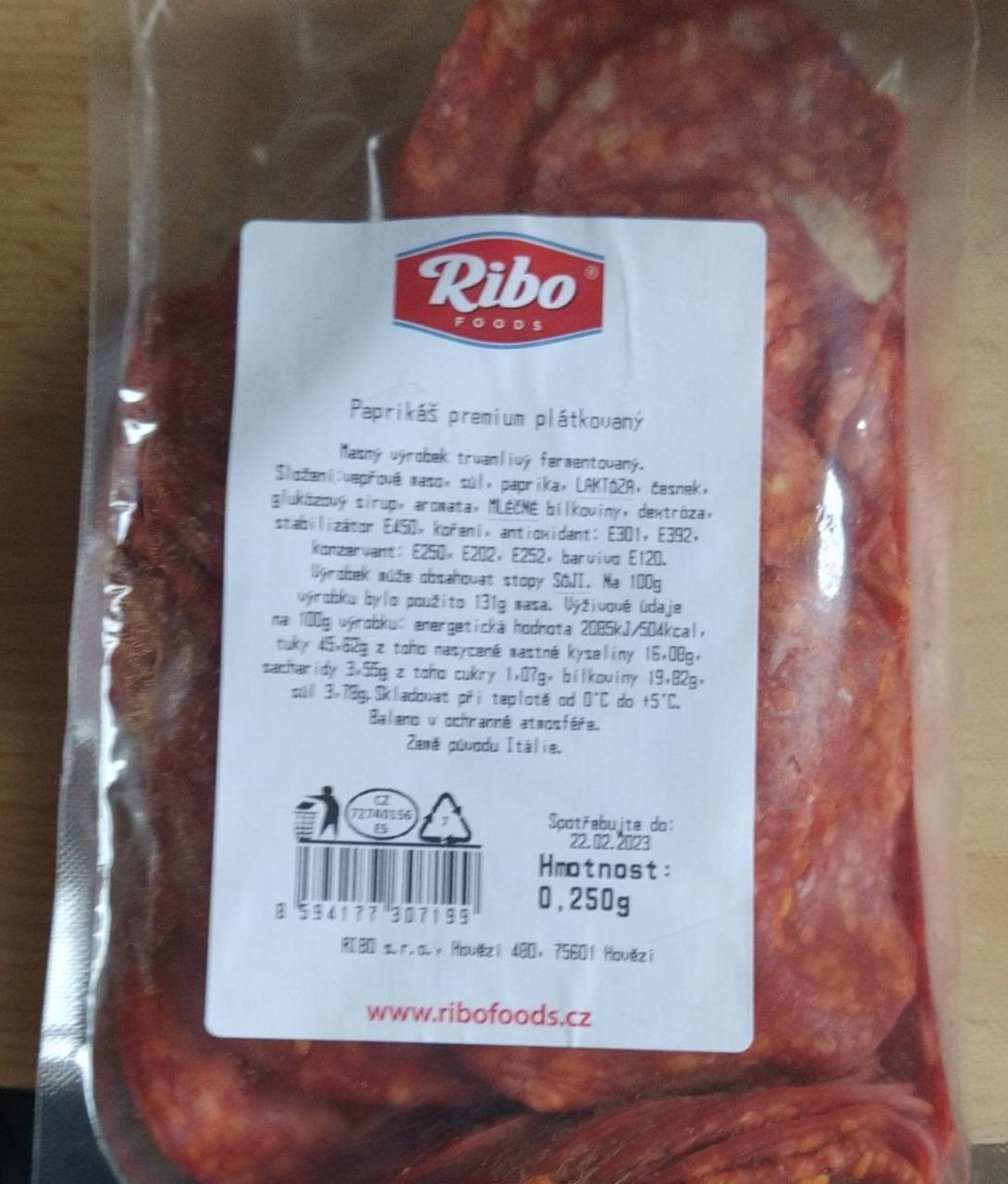 Fotografie - Paprikáš premium plátkový Ribo foods