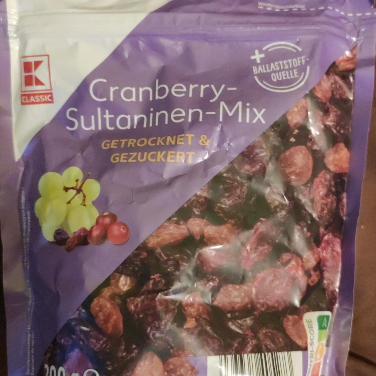 Fotografie - Cranberry Sultaninen Mix K-Classic