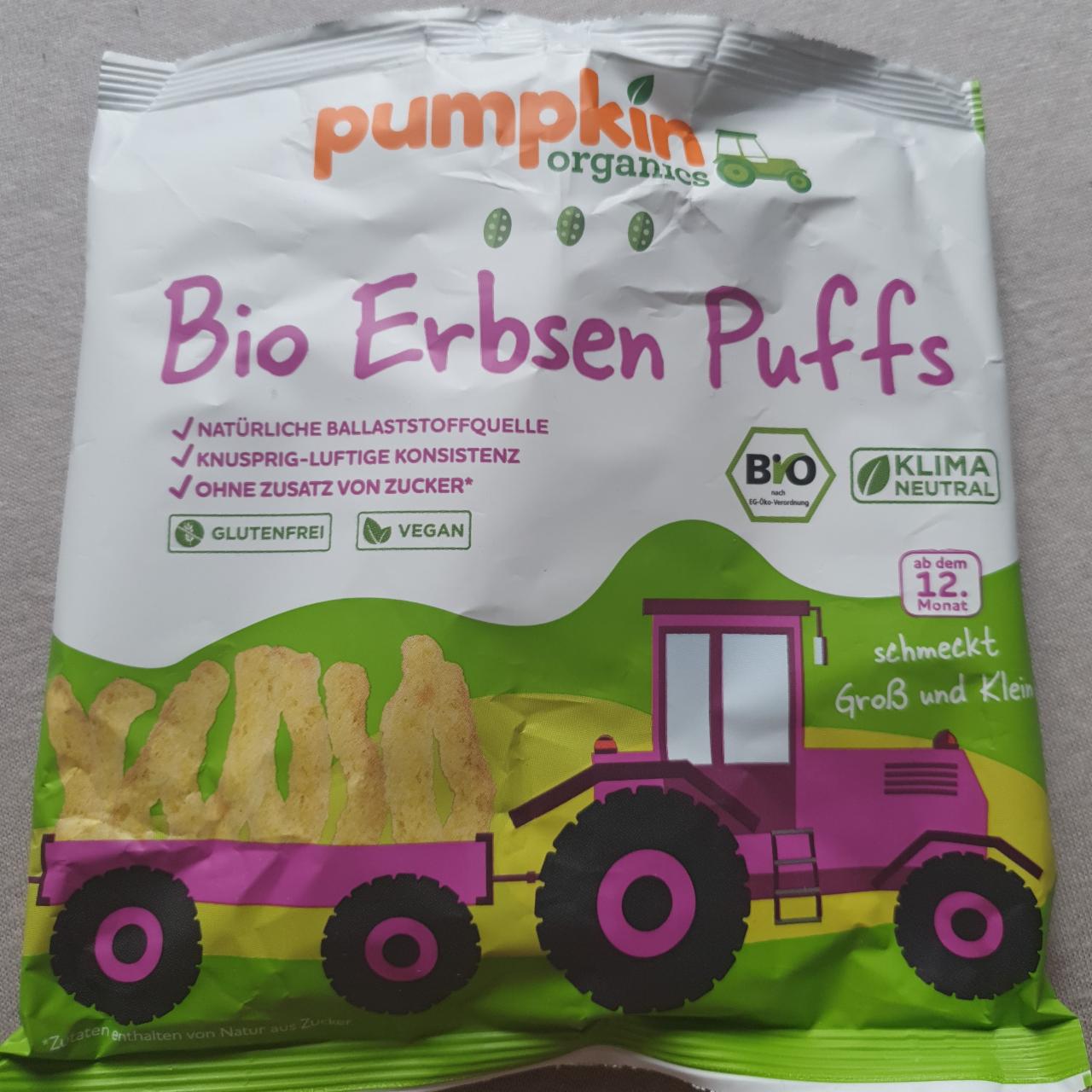 Fotografie - Bio Erbsen Puffs Pumpkin Organics