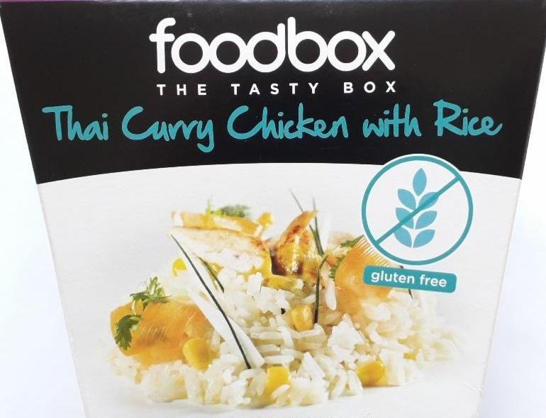 Fotografie - Thai Curry Chicken with Rice Foodbox