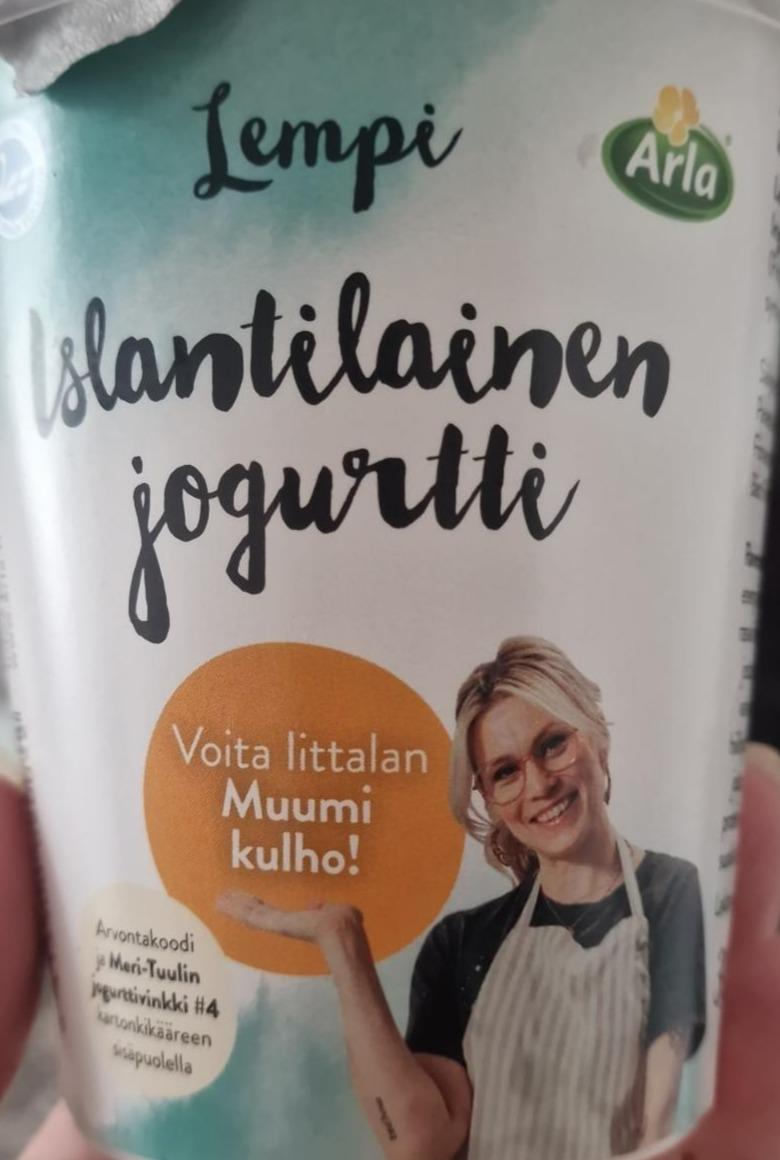 Fotografie - Lempi islantilainen jogurtti 3% laktoositon Arla