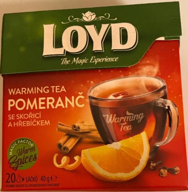 Fotografie - Warming Tea pomeranč se skořicí a hřebíčkem Loyd