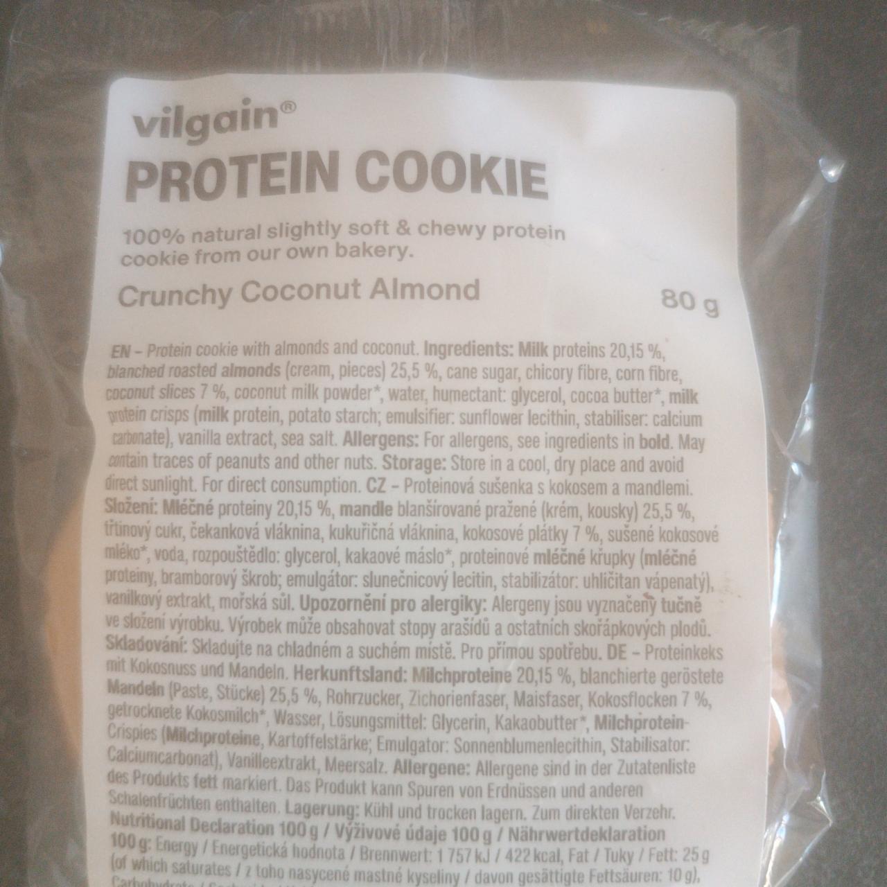 Fotografie - Protein Cookie Crunchy Coconut Almond Vilgain