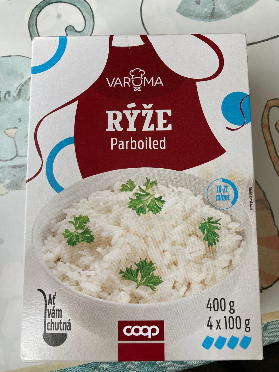 Fotografie - parboiled dlouhozrnná rýže Varoma