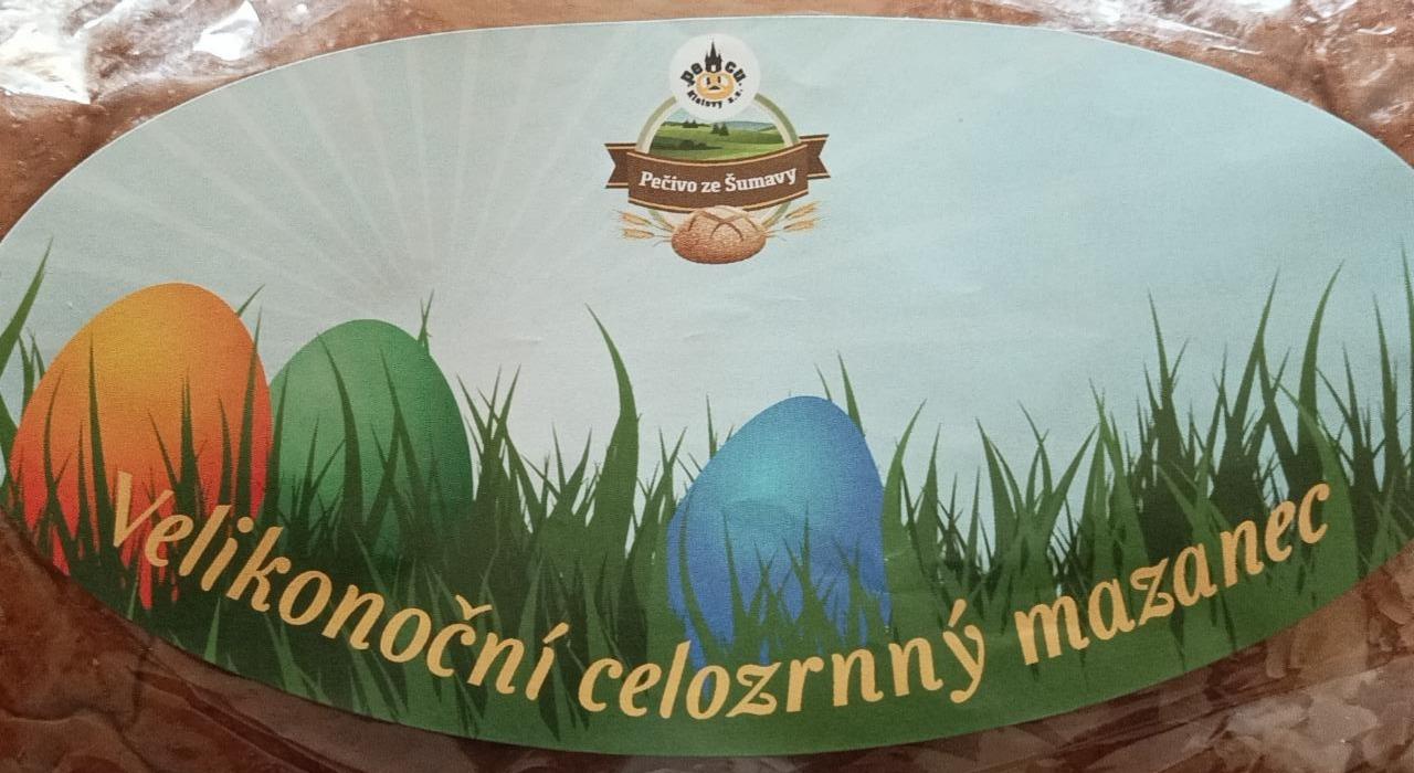 Fotografie - Velikonoční celozrnný mazanec Pečivo ze Šumavy