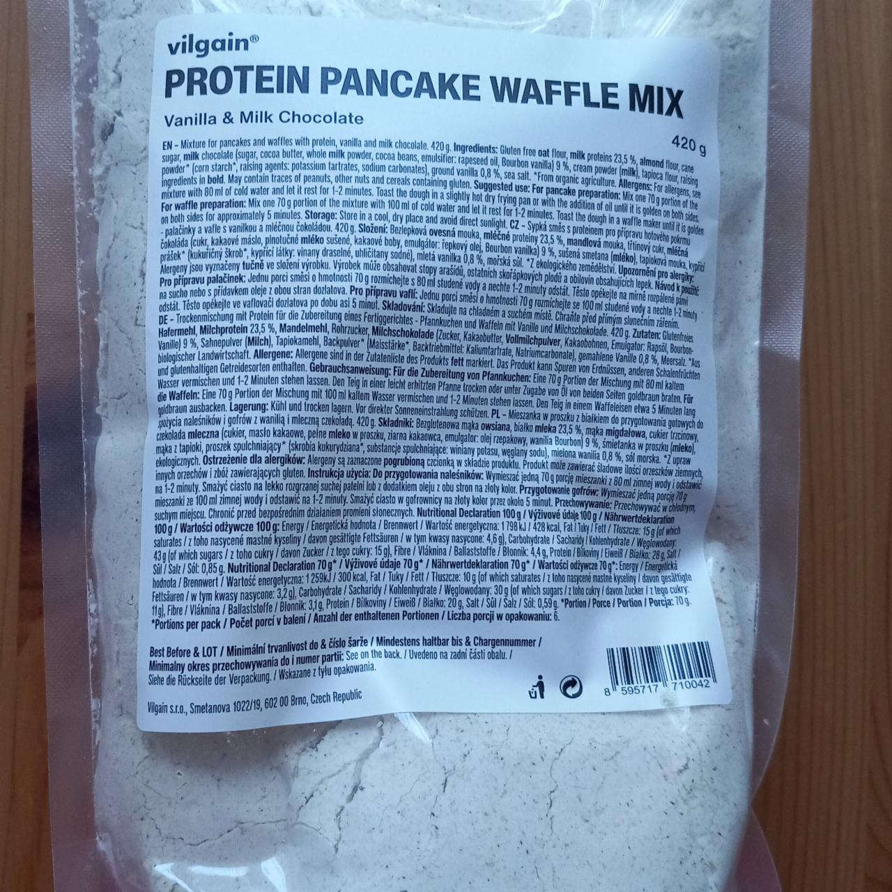 Fotografie - Protein Pancake Waffle Mix Vanilla & Milk Chocolate Vilgain