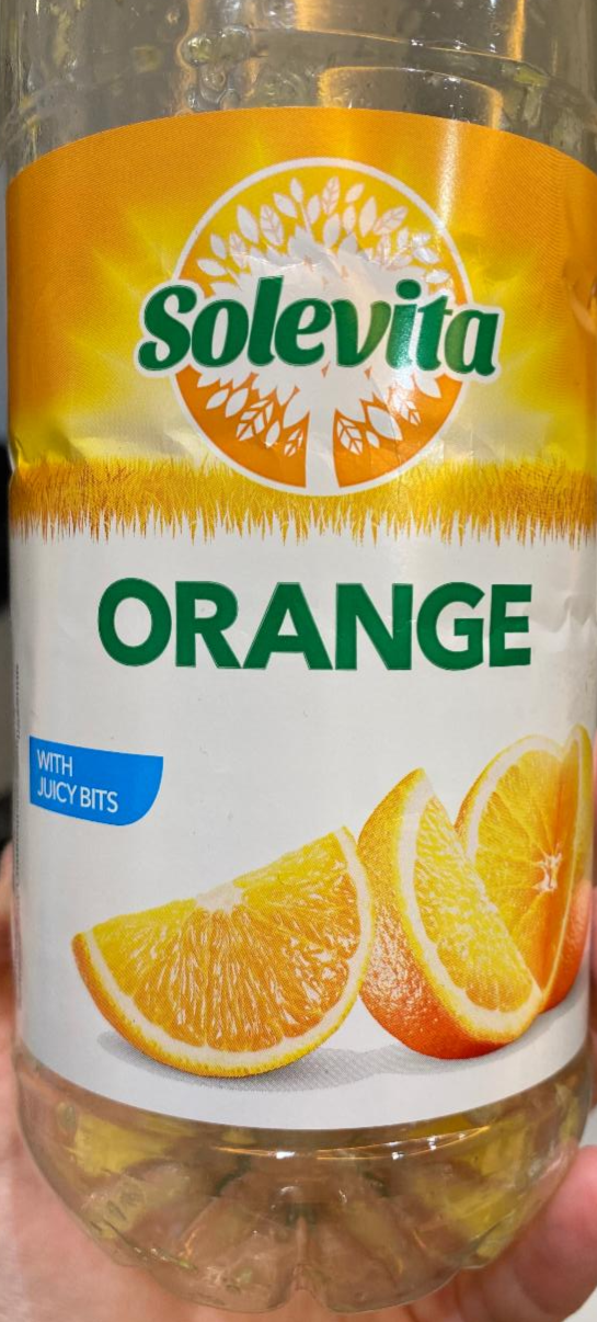 Fotografie - Orange with juicy bits (pomerančová šťáva s dužninou) Solevita