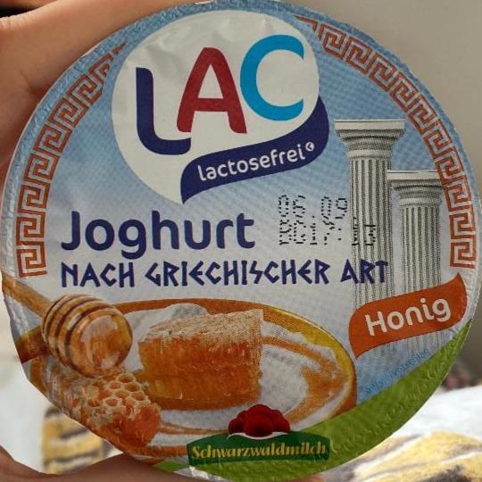 Fotografie - Joghurt nach griechischer Honig LAC lactosefreier Schwarzwaldmilch